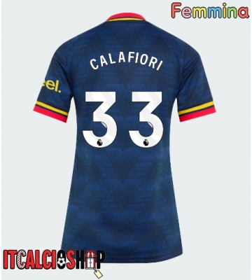 Arsenal Riccardo Calafiori #33 Seconda Maglia Femmina 2026-27 Manica Corta